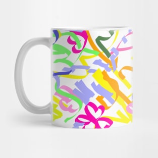 Scribbles and summer flowers Mug